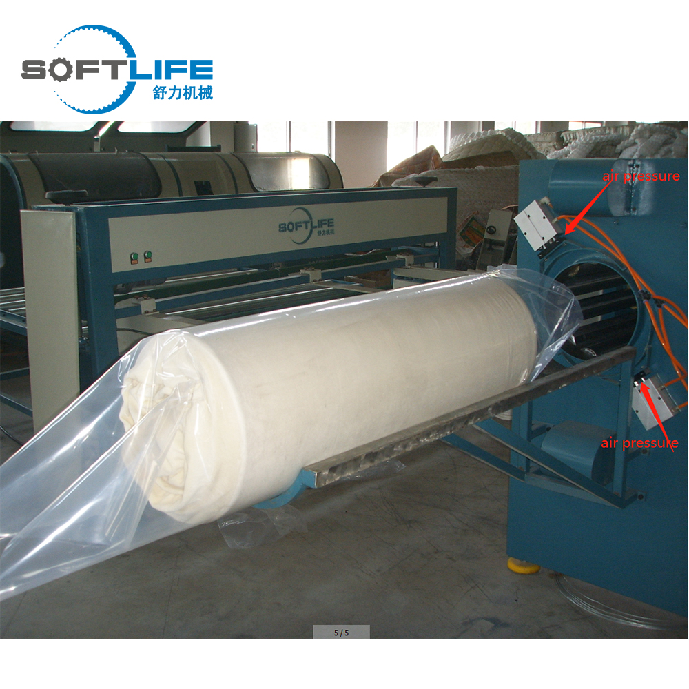 MÁQUINA DE EMBALAGEM DE ROLO DE COLCHÃO