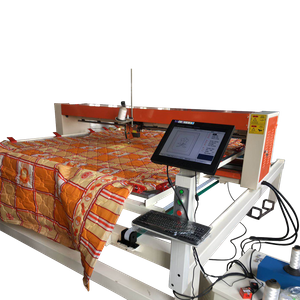 Importadores chineses máquina de quilting automática de capa de cama com movimento de agulha única