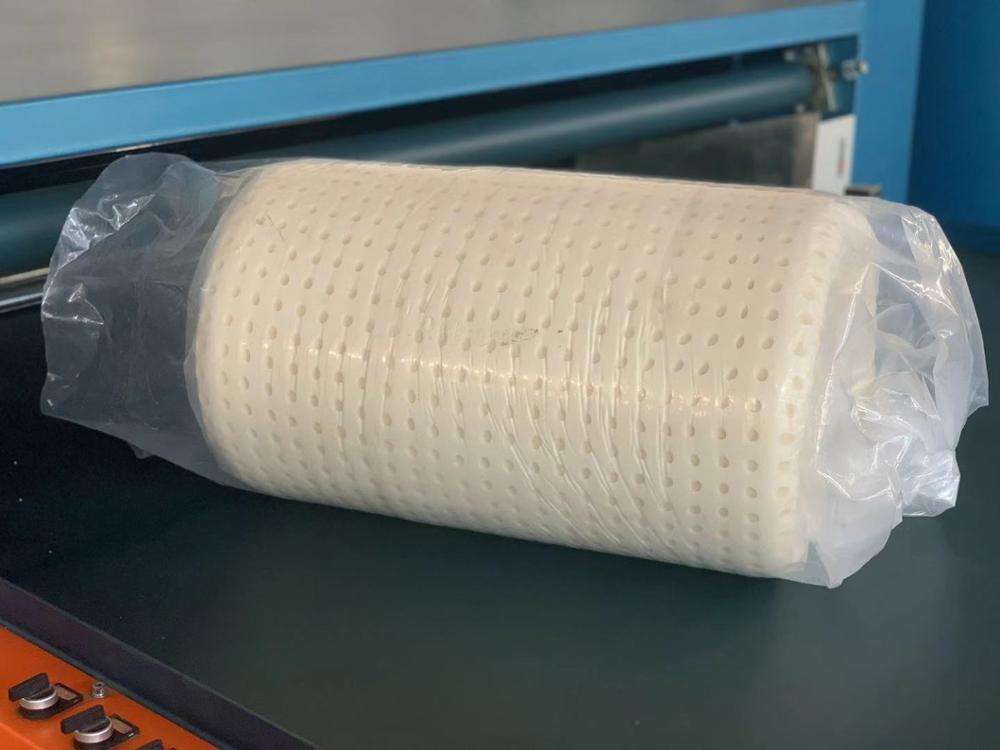 Máquina de compressão automática de rolo de tecido, colchão de látex, equipamento embalado, máquinas de embalagem a vácuo