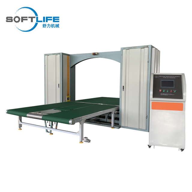 Máquina automática de corte de espuma de látex horizontal e vertical