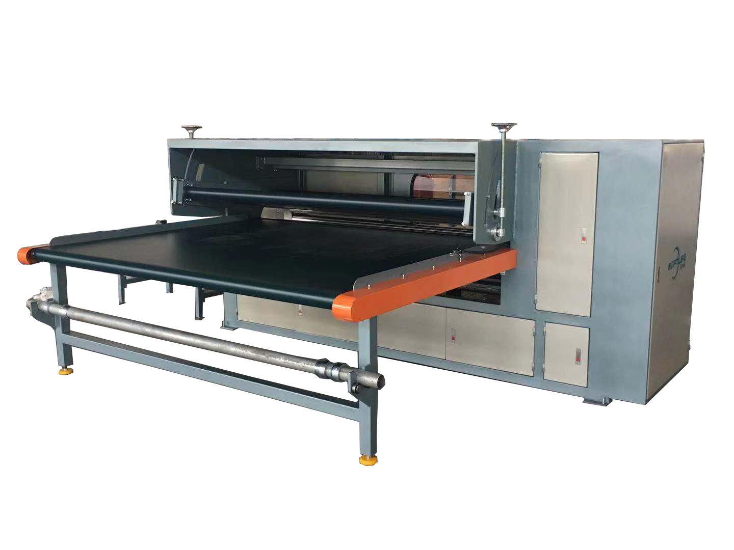 Máquina de enrolamento de colchão de espuma de látex feita de fábrica, máquinas de embalagem de rolo de cama com mola de bolso
