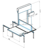 Máquina de corte manual de bloco de espuma PU vertical e horizontal Eps