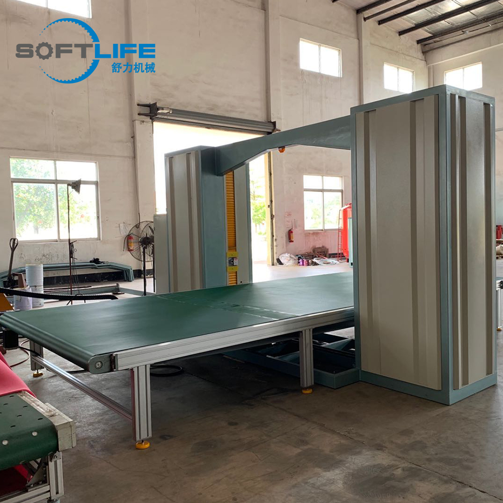 Máquina automática de corte de espuma de látex horizontal e vertical