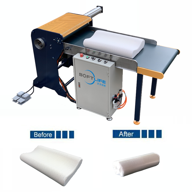 A China fabricou máquina de embalagem automática de rolo de travesseiro para embalar cama em rolo