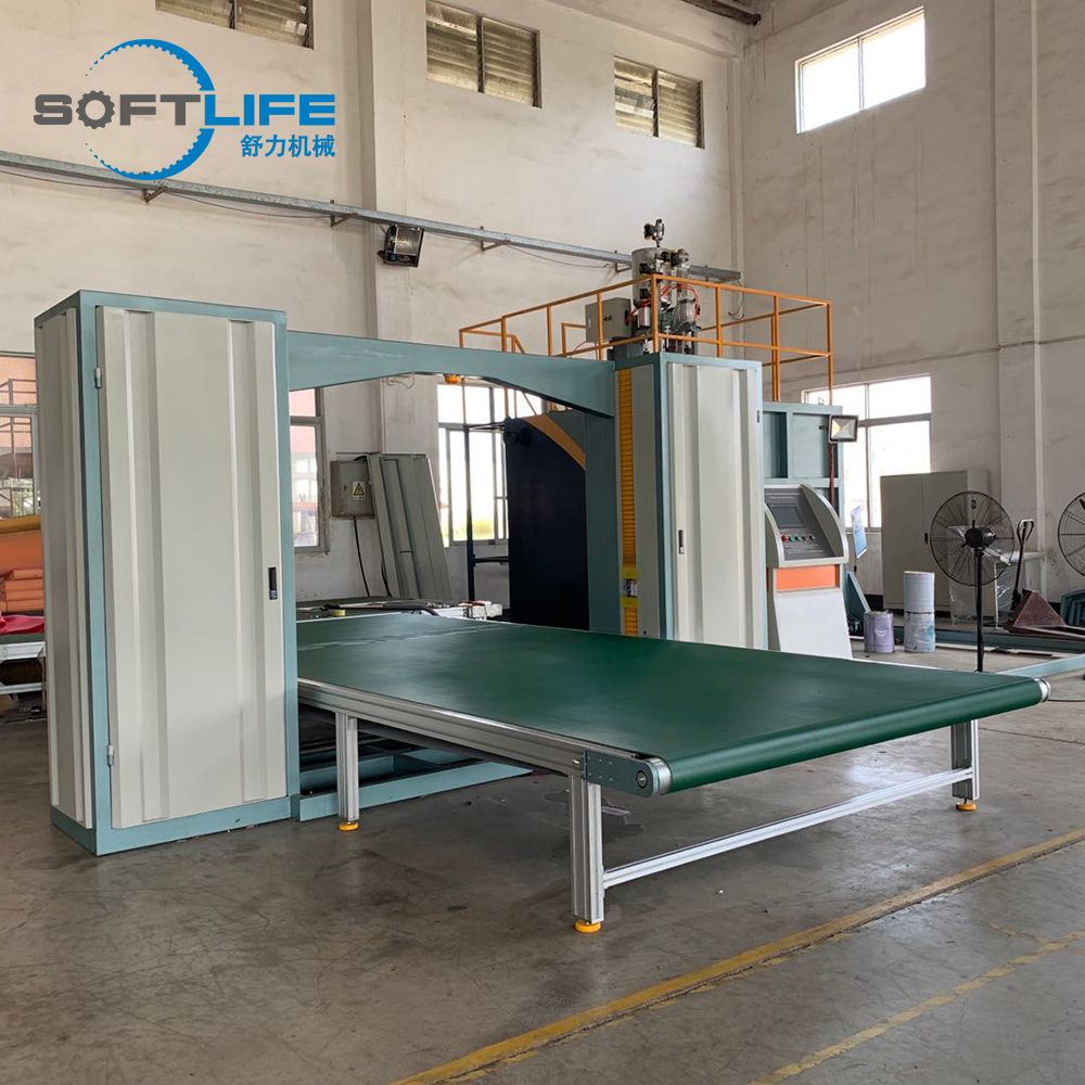 Máquina automática de corte de espuma de látex horizontal e vertical